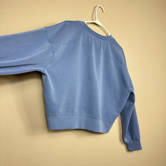 Lululemon Perfectly Oversized Crop Crew modal Crewneck Softstreme Soft Denim B - Picture 4 of 15